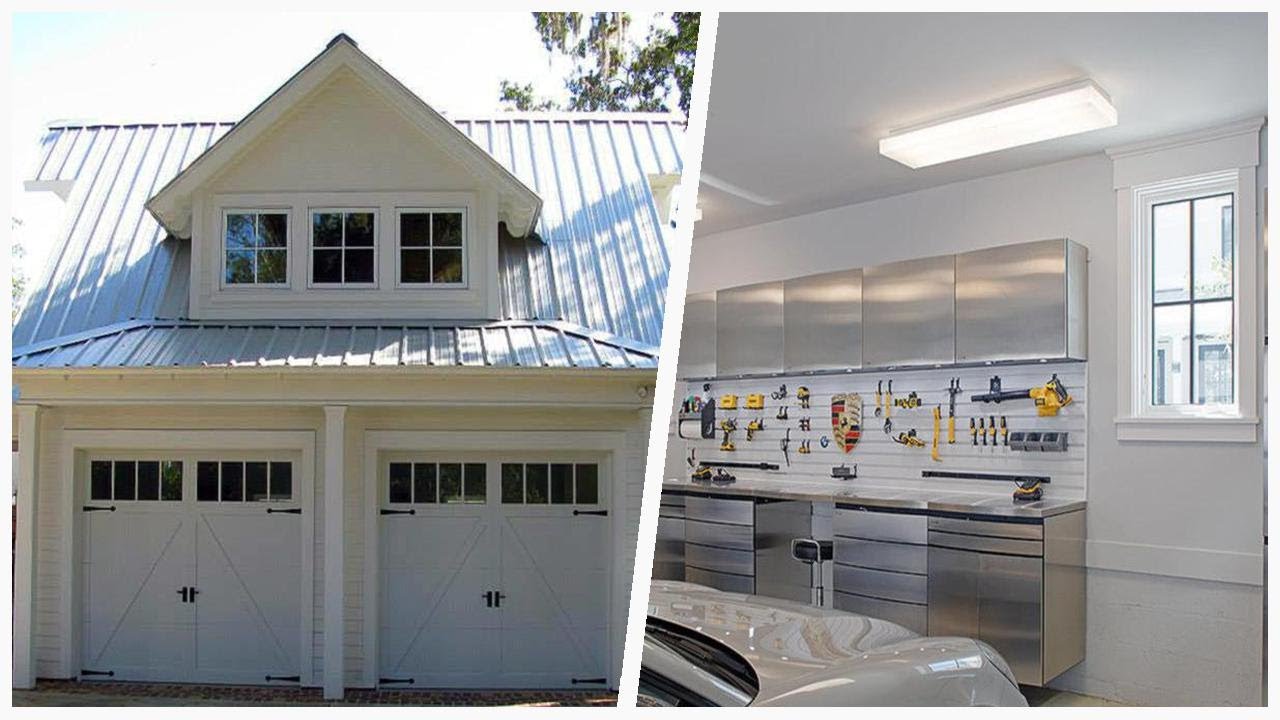 75 Coastal Gray Garage Design Ideas You'll Love 🔴