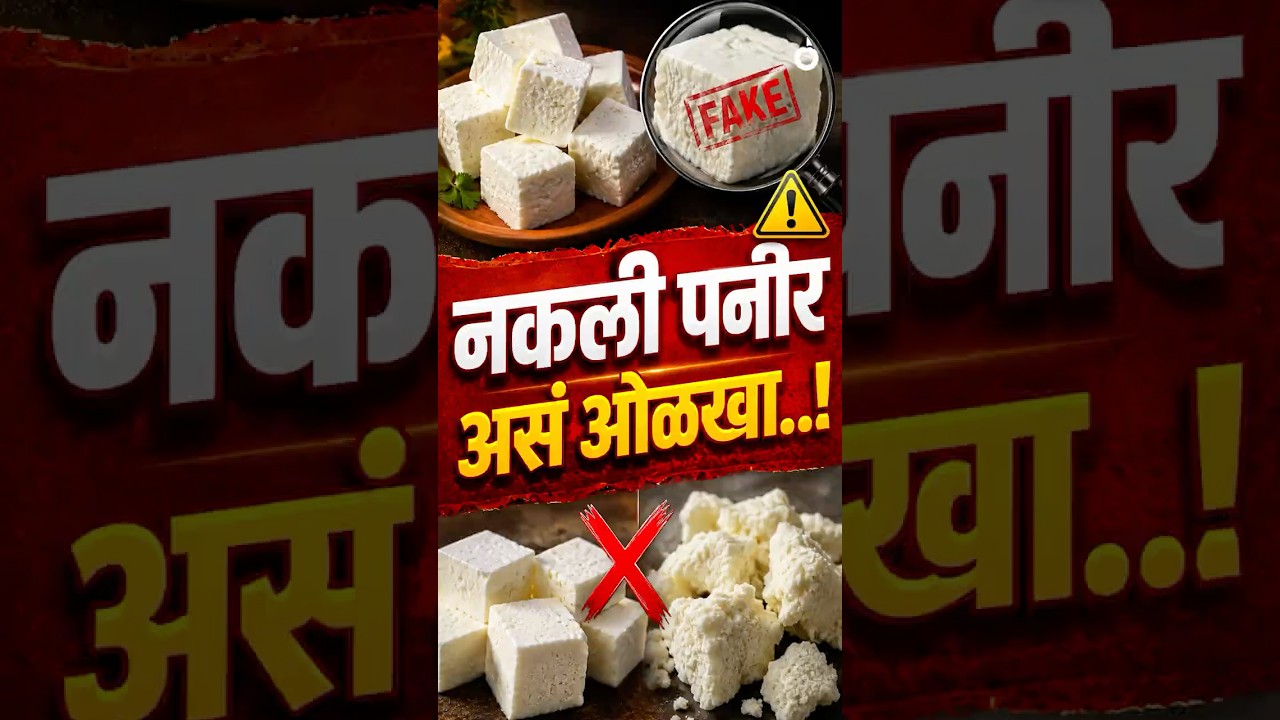 नकली पनीर कसं ओळखायचं? | Fake Paneer Identification Tips | Analogue Paneer | FDA Maharashtra