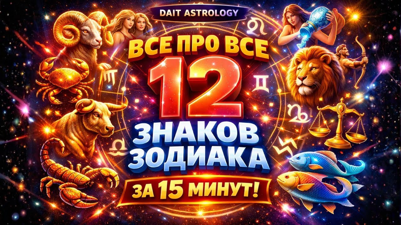 САМЫЙ ЧЕСТНЫЙ Разбор ВСЕ ПРО ВСЕ 12 ЗНАКОВ ЗОДИАКА ЗА 15 минут