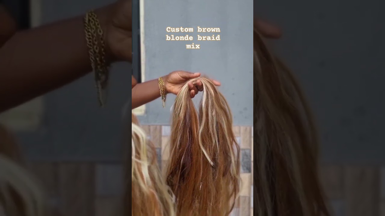 Colour 27, 613, 30 and 33 Custom brownblonde mix. 