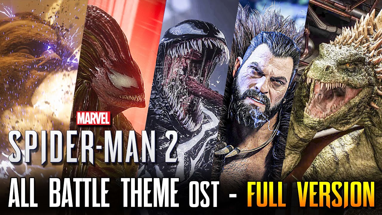 Marvel's Spider Man 2 OST - All Boss Battle Theme | Spider-Man Music
