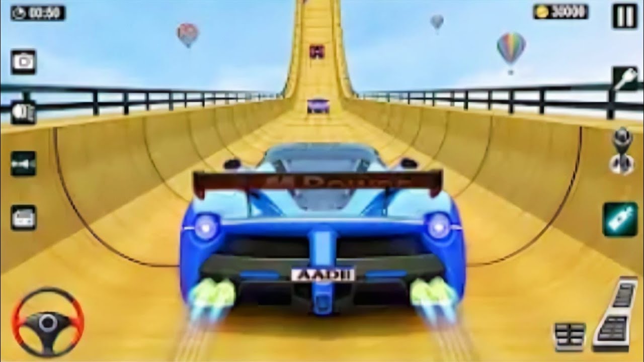 Mega Ramp Monster Car Racing 3D - Extreme Car Stunts - Android Gameplay