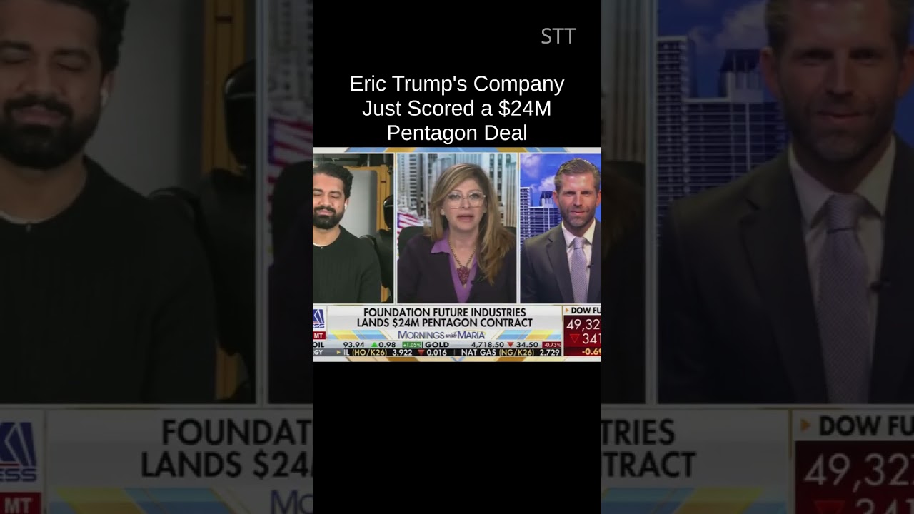 Conflict of Interest? Eric Trump Celebrates $24 Million Pentagon Deal on TV