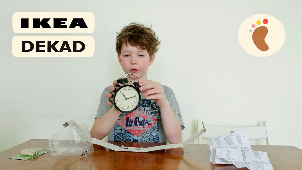 Часы IKEA DEKAD видео обзор часов будильника с громким звоном и батарейки IKEA LADDA