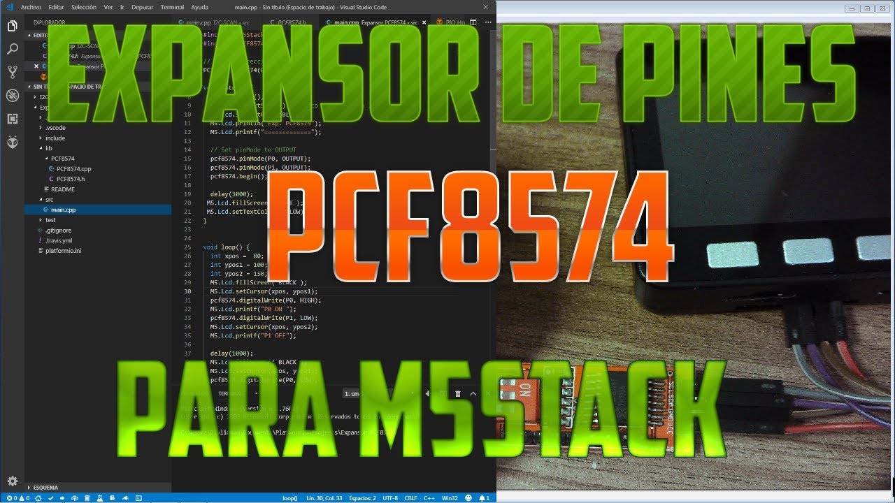 M5Stack.: Expansor de pines PCF8574