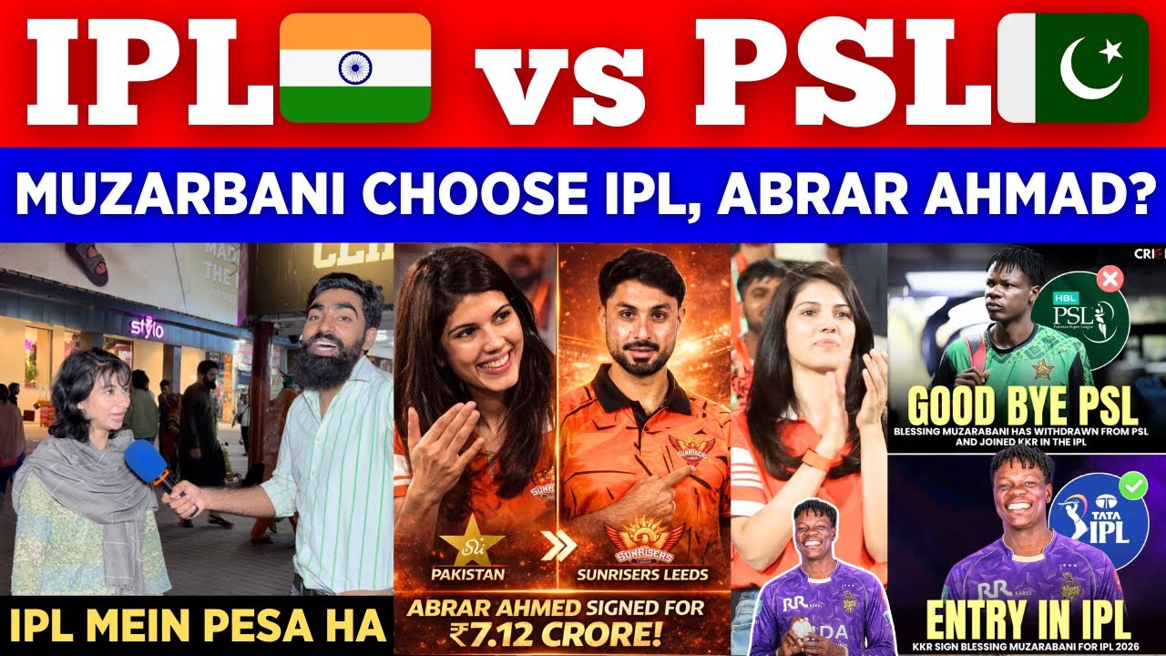 Blessing Muzarabani Reject PSL 😭 And Join IPL 2026 || Abrar Ahmad Kavya Maran | Pak Public Reactions