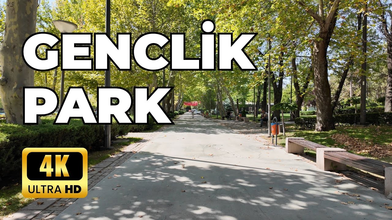 Walking in Genclik Park Ankara | 4K Relaxing Walk