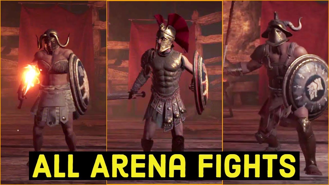 Assassin's Creed Odyssey Walkthrough Gameplay | All Arena Fights