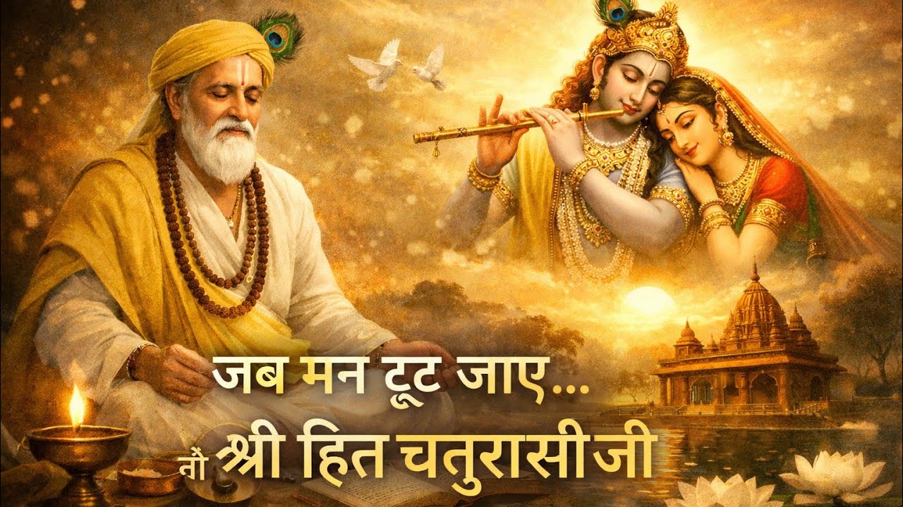 जब मन टूट जाए… तो श्री हित चतुरासी जी | मन को शांति देने वाला भजन