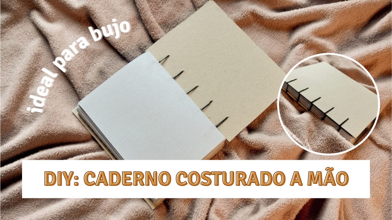 📓 DIY: Caderno costurado a mão | BULLET JOURNAL