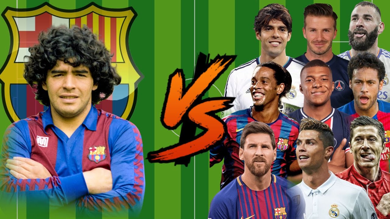 1984 Maradona vs Legends💪(Messi-Ronaldo-Pele-Benzema-Neymar-Mbappe)