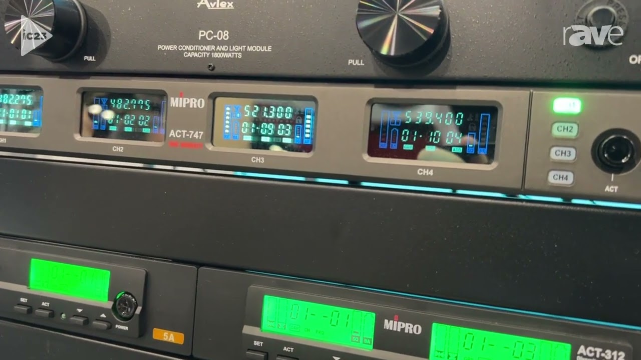 InfoComm 2023: Avlex Details MIPRO ACT-747 4-Channel Wireless Microphone System