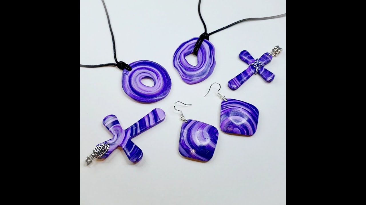 Easy extruder geode technique, polymer clay.