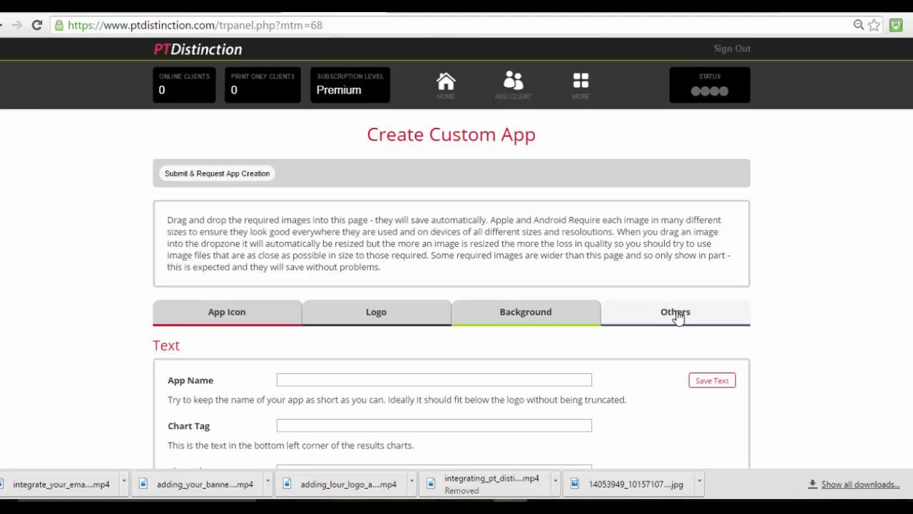 How to customise your own branded app on PT Distinction