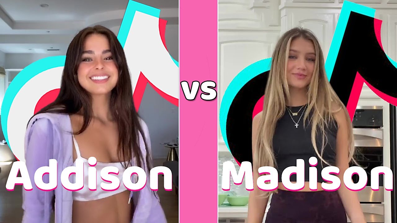 Addison Rae Vs Madison TikTok Dances Compilation