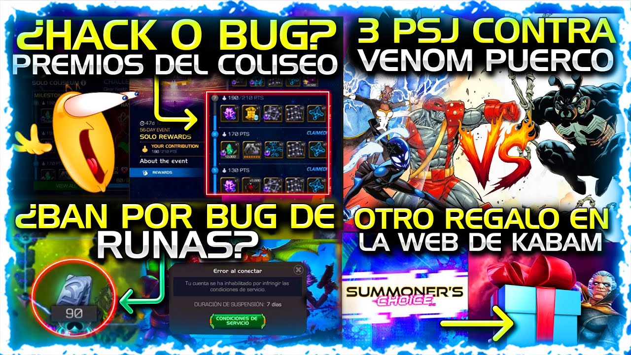 REGALO “OCULTO” BANEOS xRUNAS & COLISEO!? KITTY 7⭐️ *GRATIS* FINAL PUERCO VENOM Vs FANTASMA | MCOC