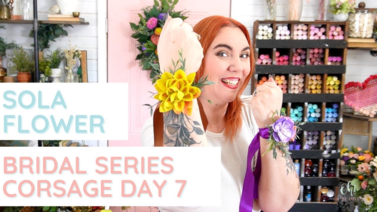 How to make a wrist corsage using wood flowers | Bridal Series 2023