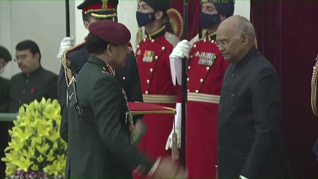 President Kovind presents Param Vishisht Seva Medal to Lt. General Rajeev Sabherwal, AVSM, VSM