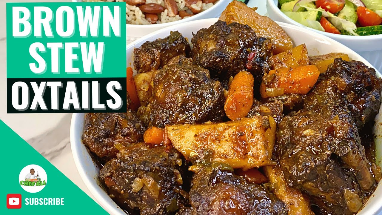 Jamaican Oxtail Stew | Jamaican Stew Oxtail Recipe | How to make Jamaican Oxtails | Baked Oxtails