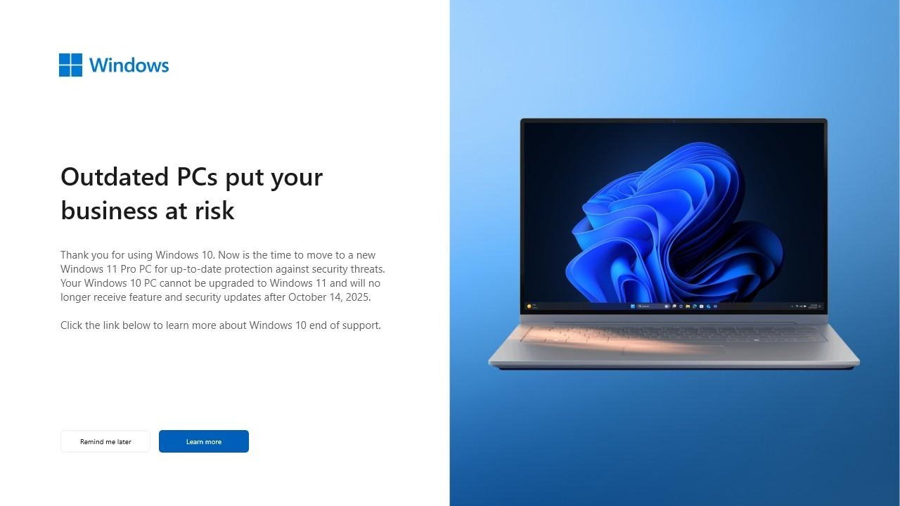 Every Windows End of Support message