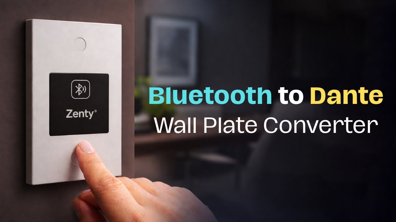 Лучший преобразователь Bluetooth в Dante для настенной панели!