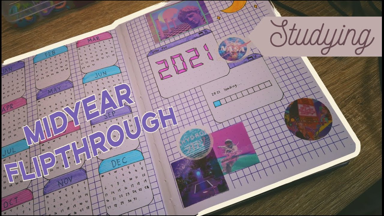 Midyear 2021 Bullet Journal Flipthrough | My First Bullet Journal | philippines