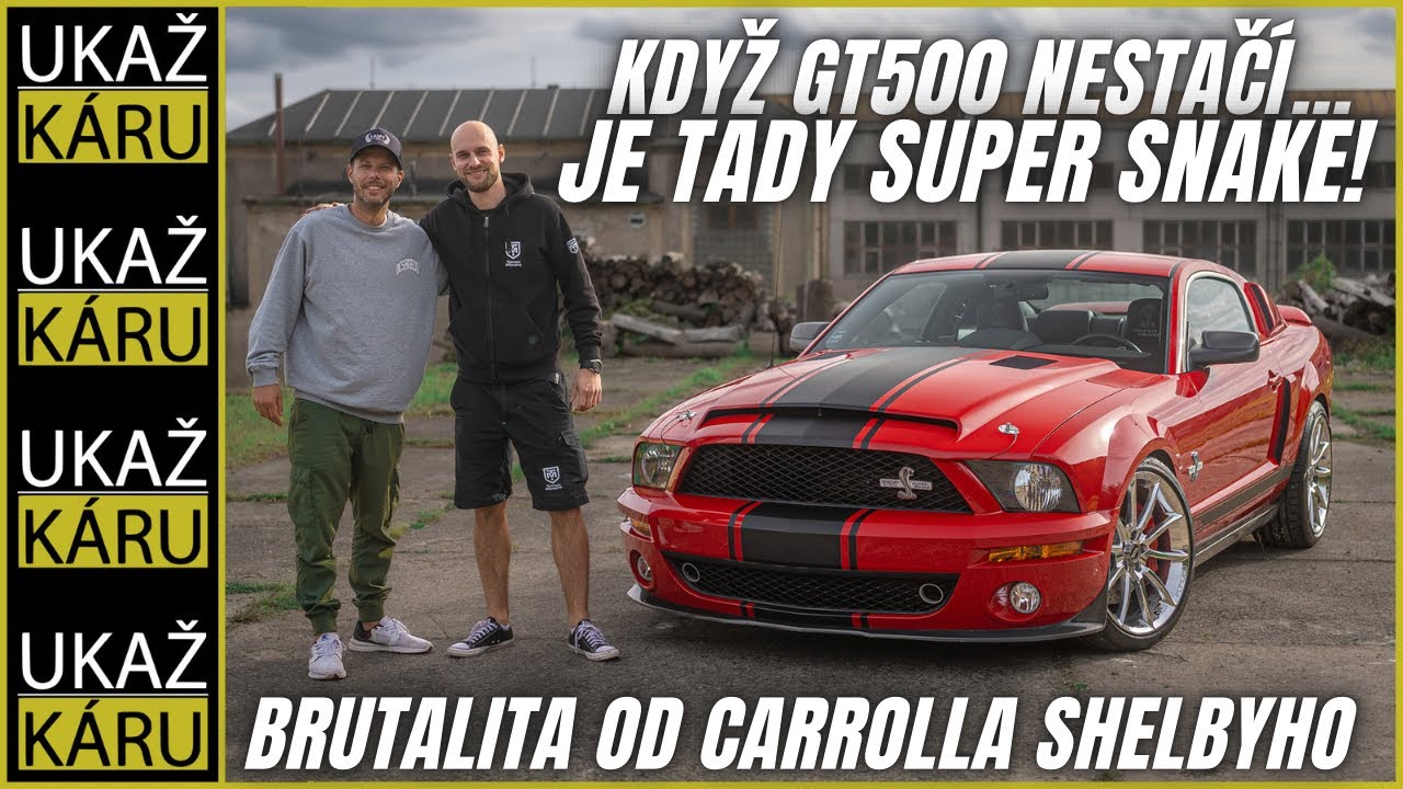 4K | 600 KON&Iacute;, MANU&Aacute;L, KOMPRESOR&hellip; MASAKR! | MUSTANG GT500 SUPER SNAKE