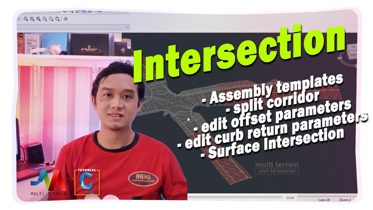 Membuat intersection jalan di autocad civil 3d