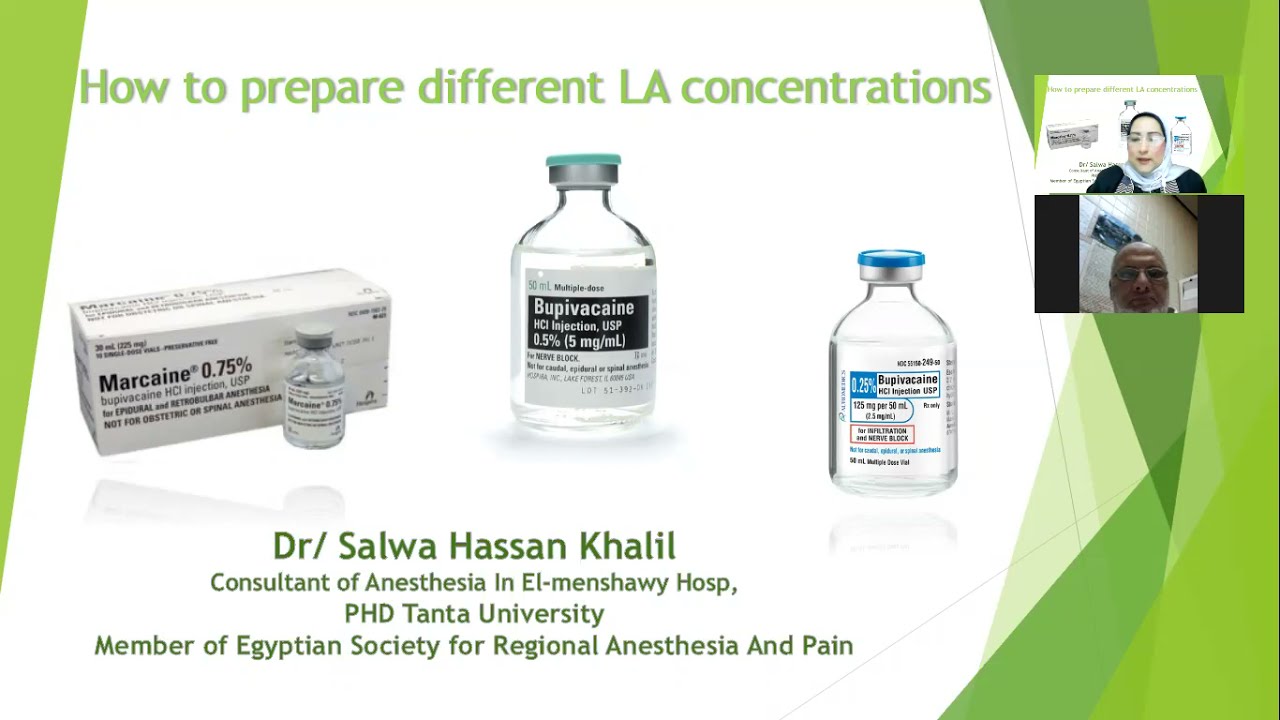 How to prepare different conc of LA in TAB block , Walking Epidural, Epidural anesthesia,