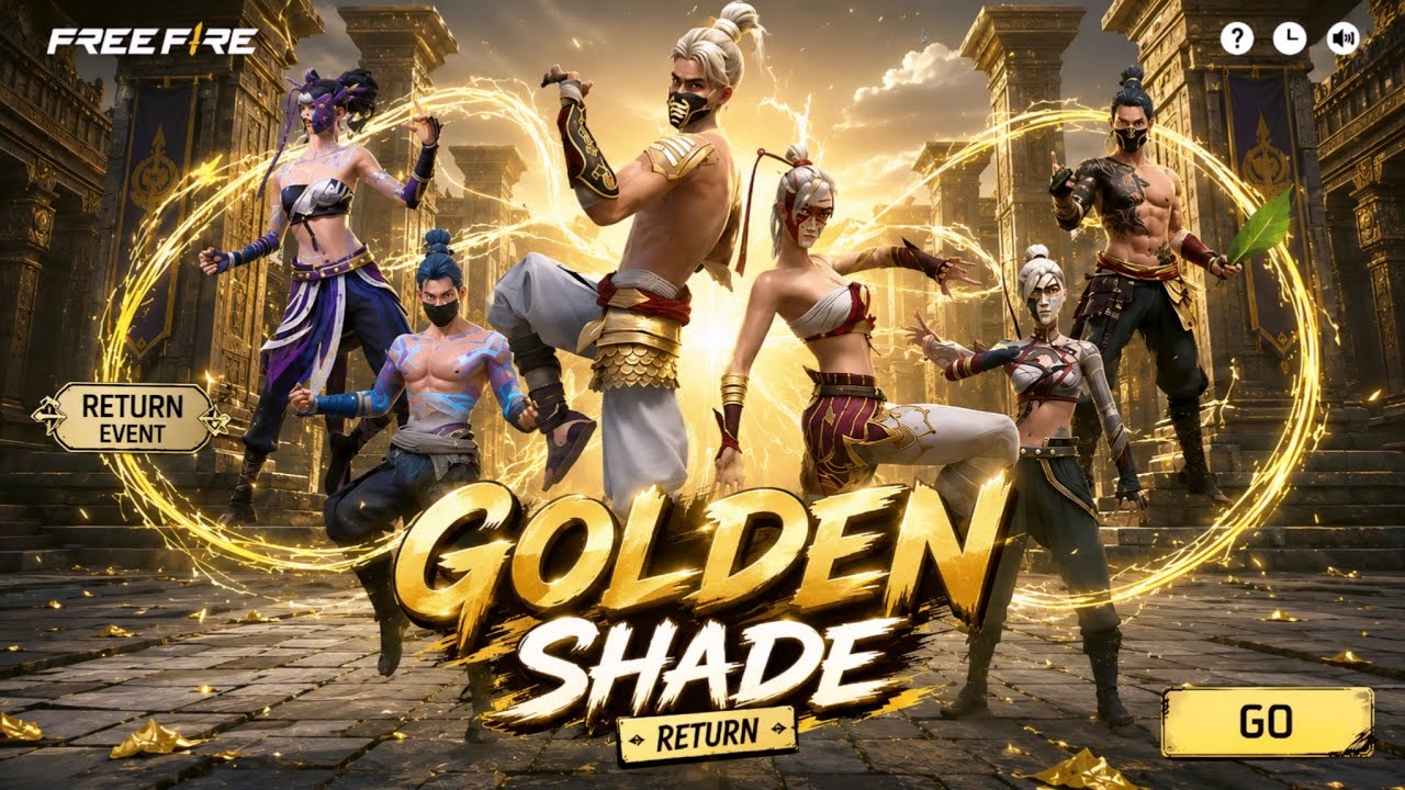 Golden Shade Bundle Return Date 🥳💥 | Poker Mp40 Return 2026 | Ff Upcoming Event | Ff New Event 