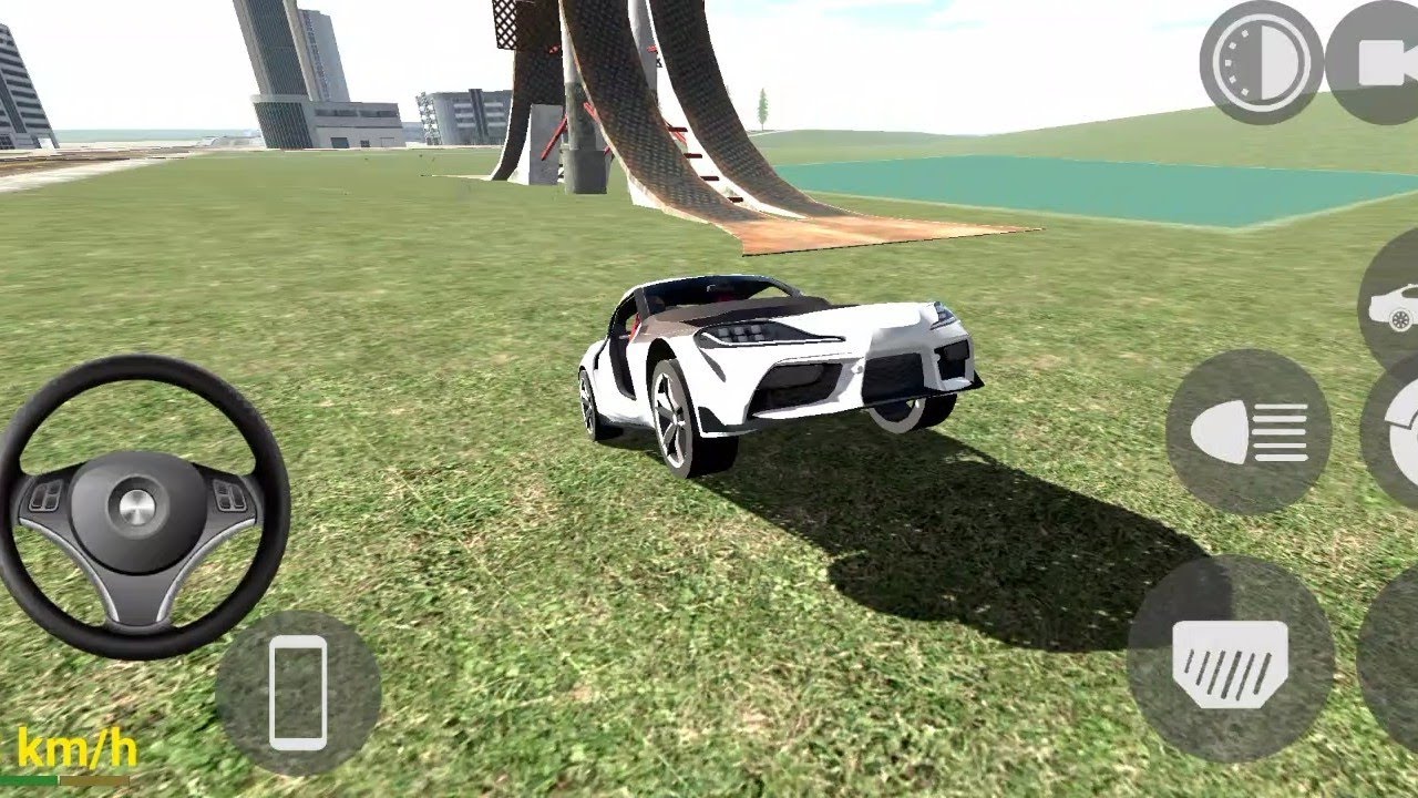 Toyota Supra for  police escape heavy driving (indian bike driving 3D) Android gameplay.