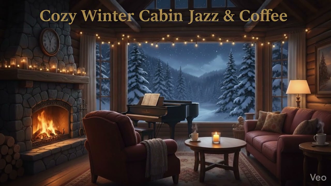 Winter evening at Cozy Jazz Cafe...