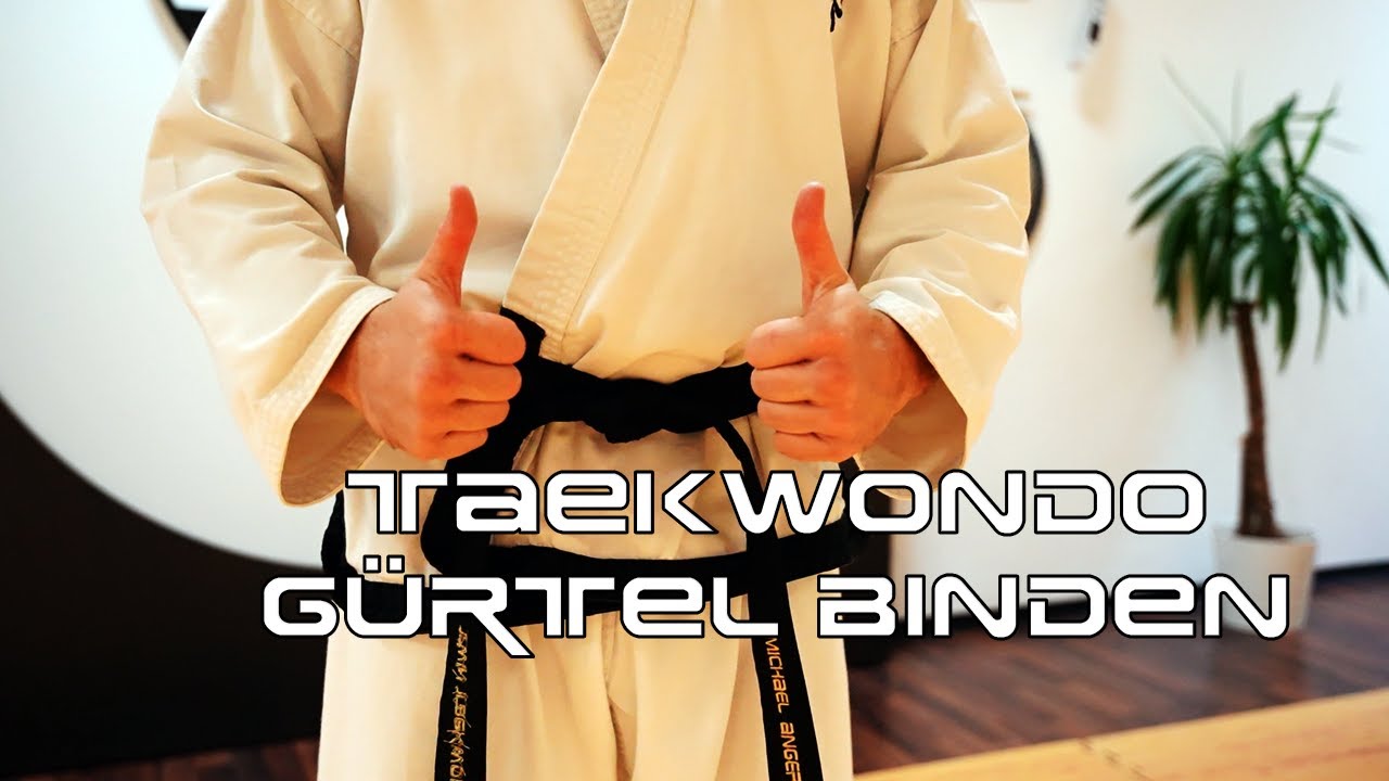 Gürtel binden - Anleitung - Traditionelles Taekwondo
