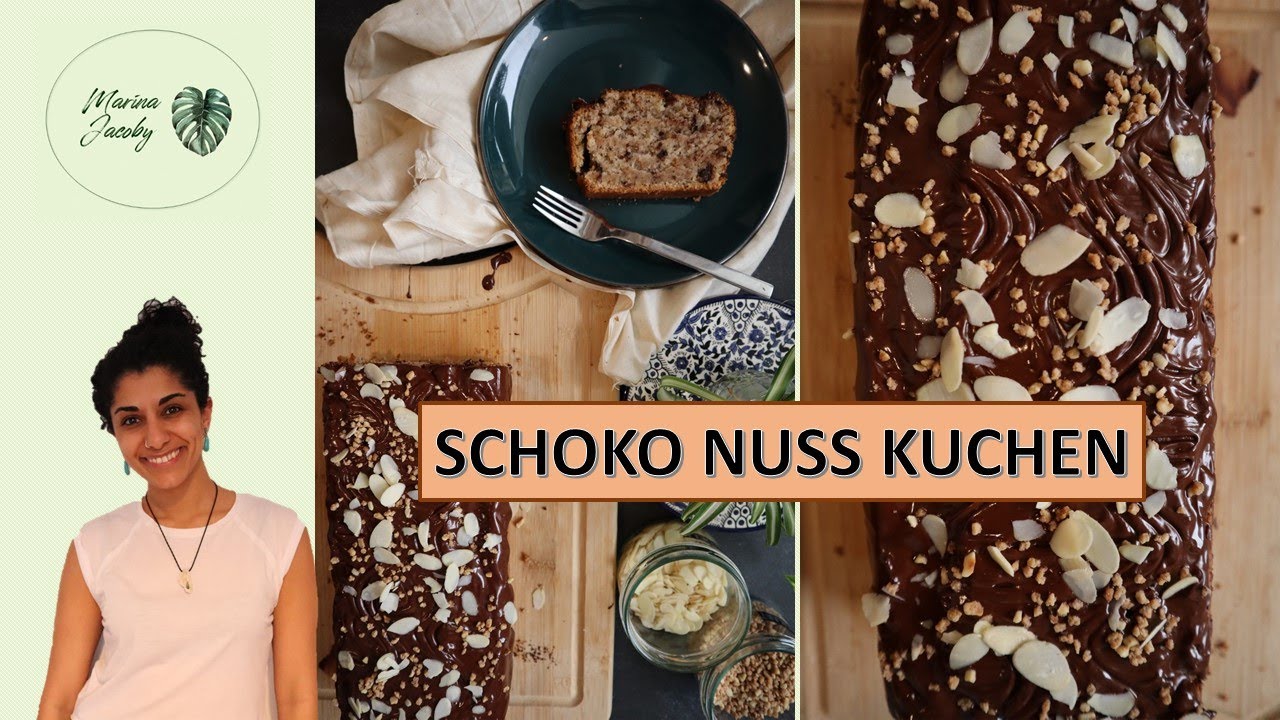 Schoko Nuss Kuchen Rezept | vegan, schnell & einfach