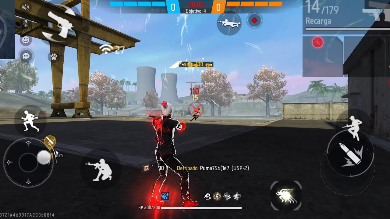 Jugando free fire Duelo de escuadras- De-clasificatoria 