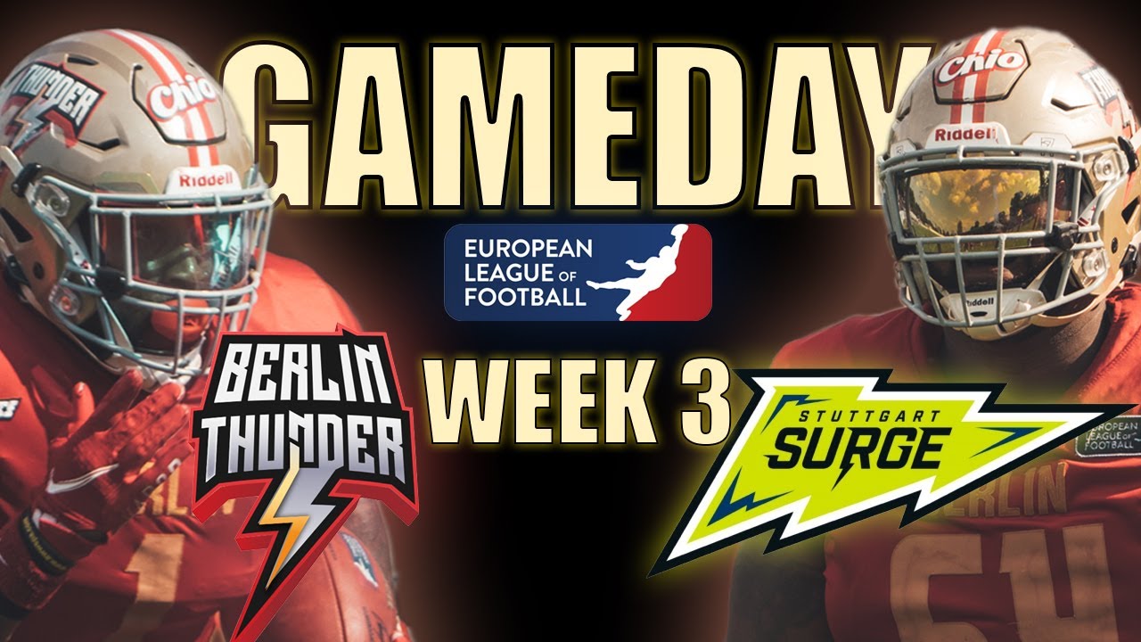 Berlin Thunder vs. Stuttgart Surge // Achlane European League of Football Vlog