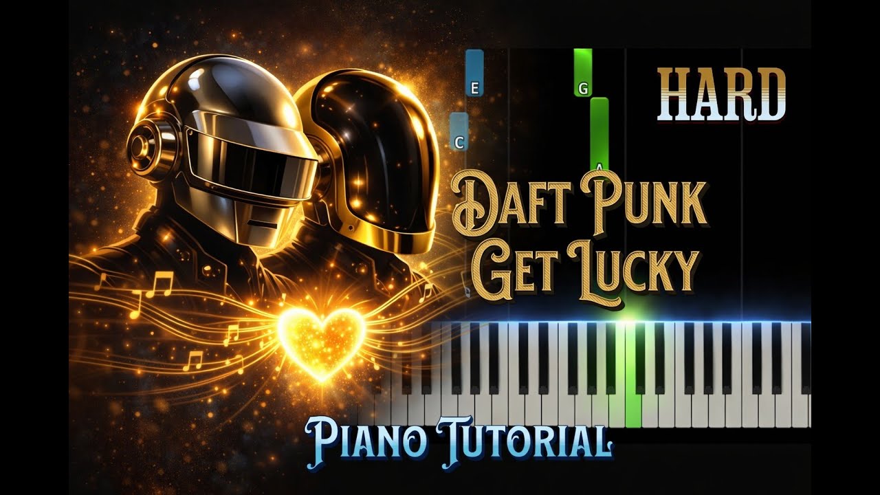 Daft Punk — Get Lucky Hard Piano Tutorial