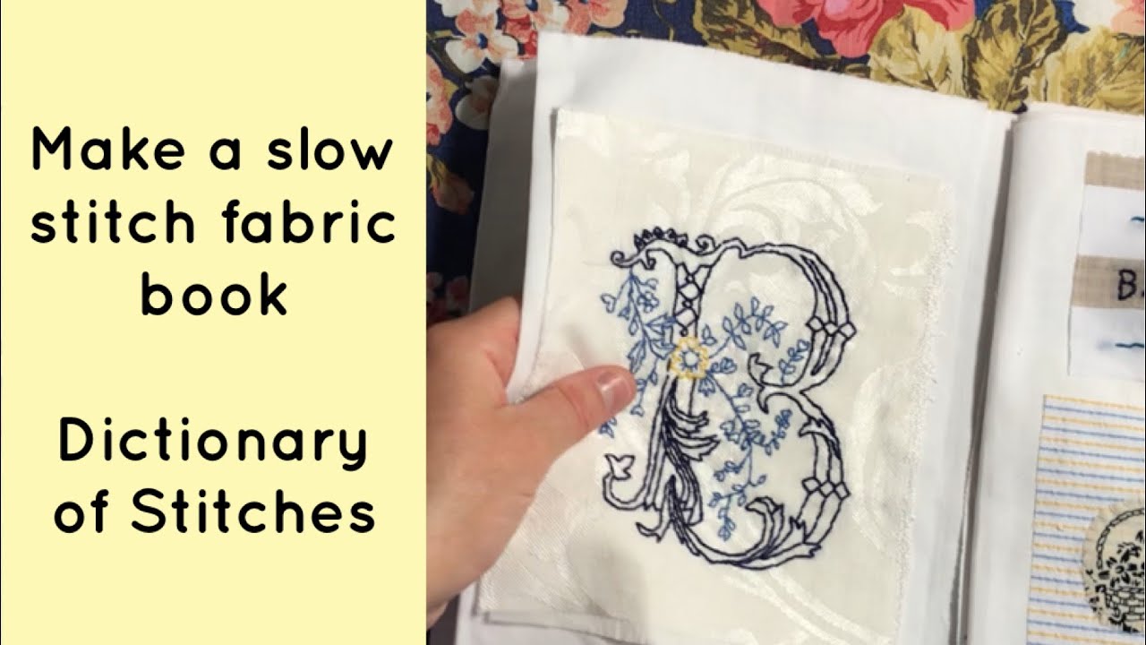 Создайте книгу по вышивке по ткани #slowstitch — Словарь стежков #книгапотканям ​⁠@artyfartyannie...
