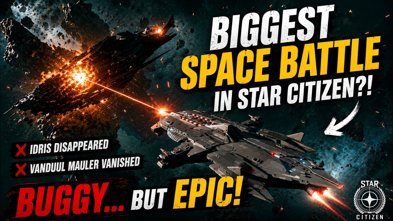 КРУПНЕЙШАЯ космическая битва в Star Citizen?! Миссия TSG была БЕЗУМНОЙ! (И ОЧЕНЬ забагованной)
