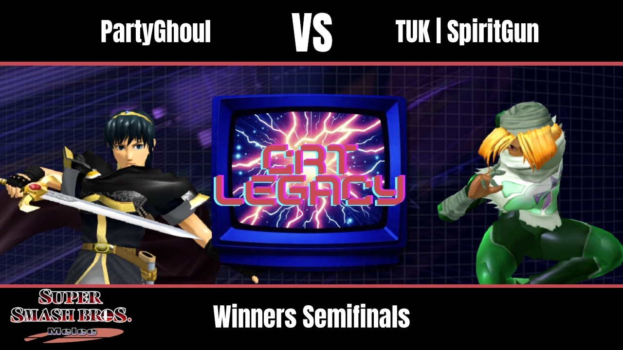 PartyGhoul (Marth) vs TUK | SpiritGun (Sheik) - Melee Winners Semifinals - CRT Legacy #21