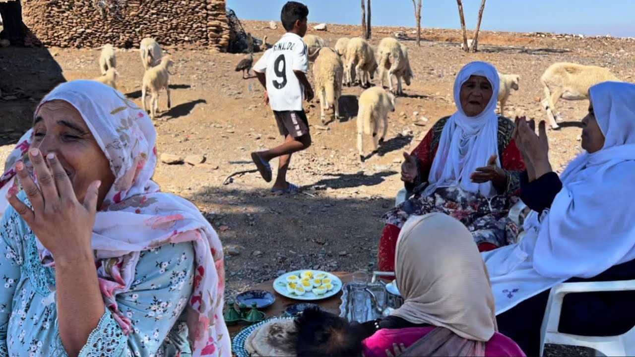 في البادية/ لموت ضحك شابة نوال خرجت علية اغنية🤣احسن جلسة مع الحباب 😊جوباتكم على لكننطيرات ديالكم😍