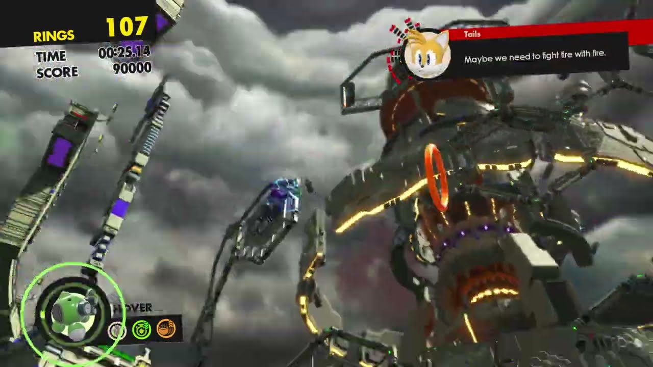 Sonic Forces Stage 25: Eggman Empire Fortress - Imperial Tower (100%)