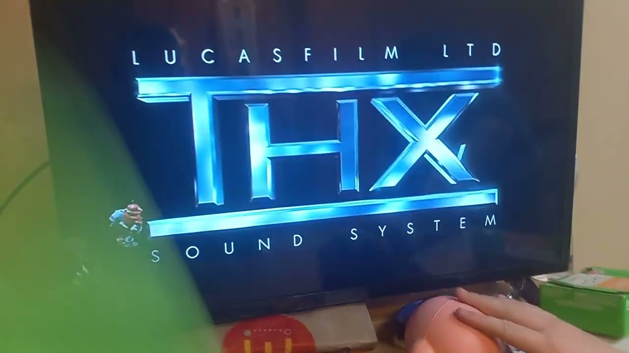 Two and Kirby watches the THX logo.