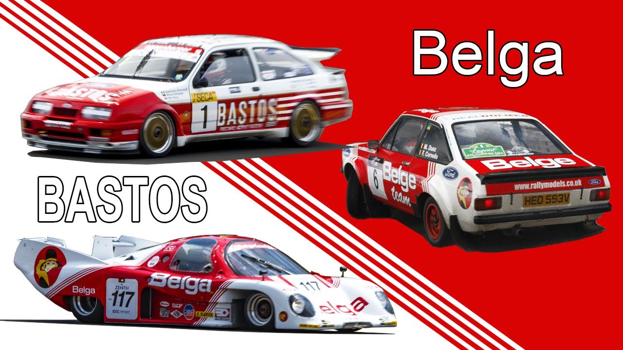 BELGA & BASTOS livery | E30 M3, Mustang, Escort, 6R4, 911 SC, Sierra, Rondeau, ...