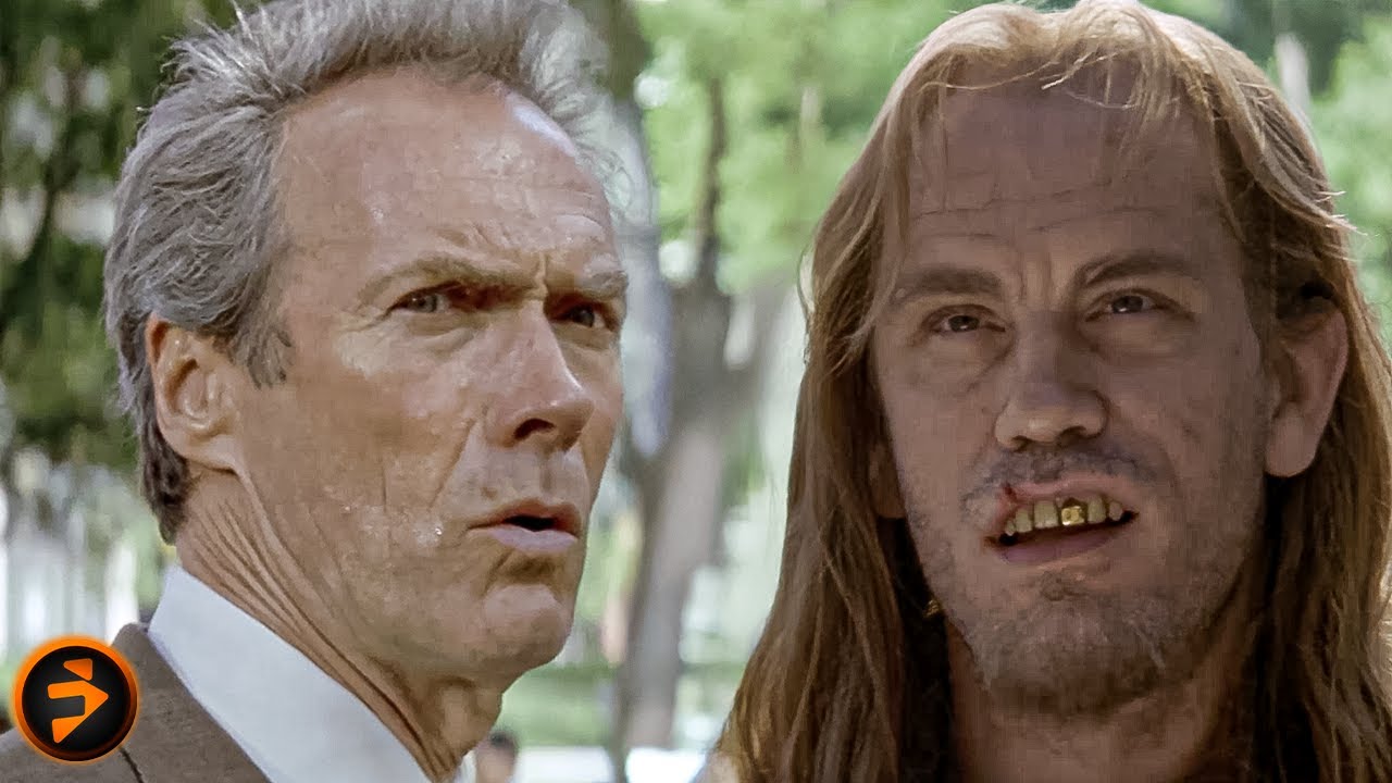 Clint Eastwood Pursues Villain in a Tense Cat and Mouse Game | IN THE LINE OF FIRE
