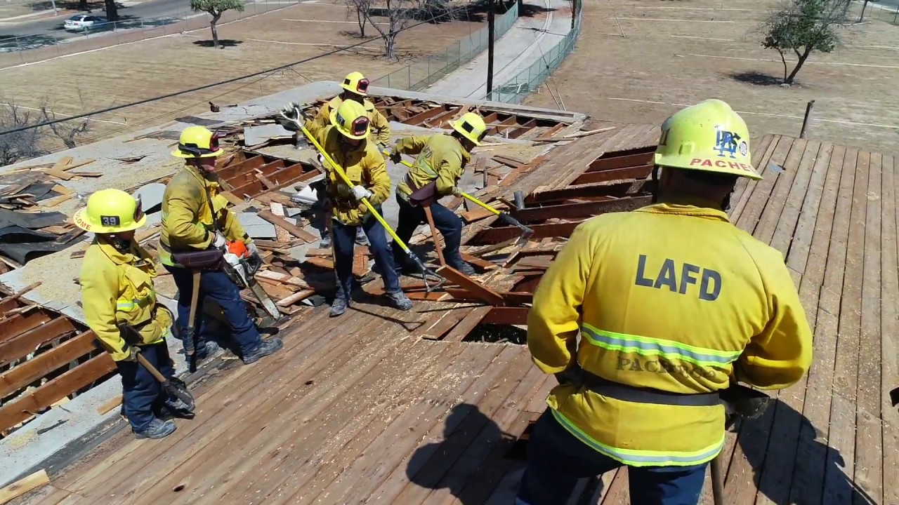 Los Angeles Fire Department Training at Manchester Square