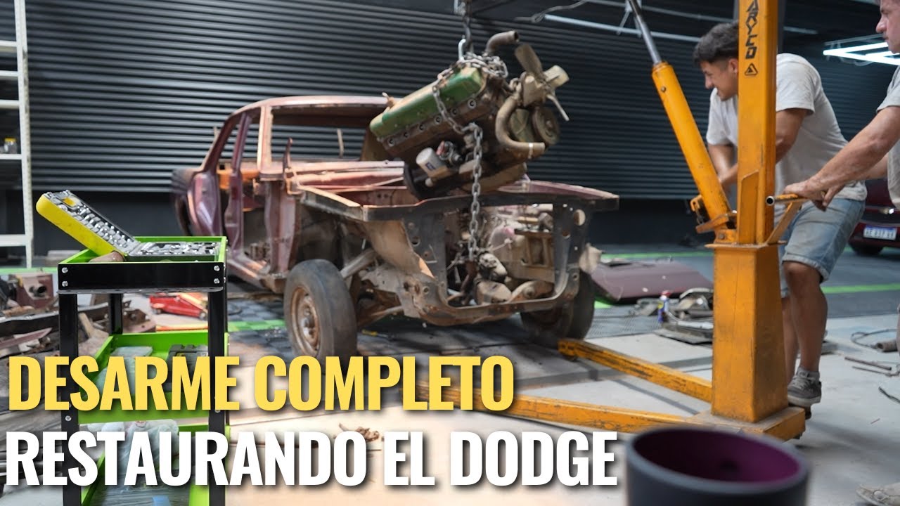Quitamos el motor, dejamos carrocería y chasis pelados para arenar