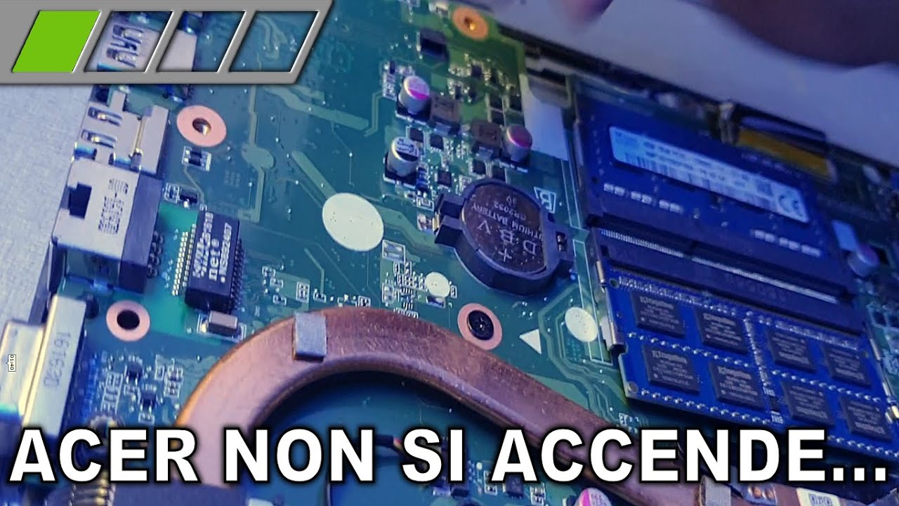 Acer E5-574g non si accende dopo circa un mese di inutilizzo.