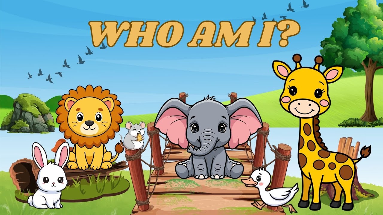 WHO AM I? | Animal Guessing Game for Toddlers! 🦒 (Fun & Educational) | FUn Quiz for Kids