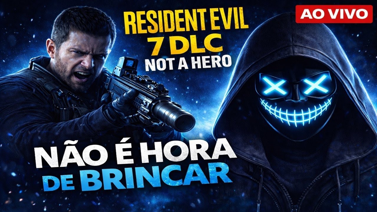 RESIDENT EVIL 7 DLC NOT A HERO | Chris Redfield em Missão Final 🔥 AO VIVO